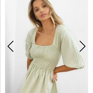 Nasty Gal We Be-sleeve in You Shirred Maxi Dress